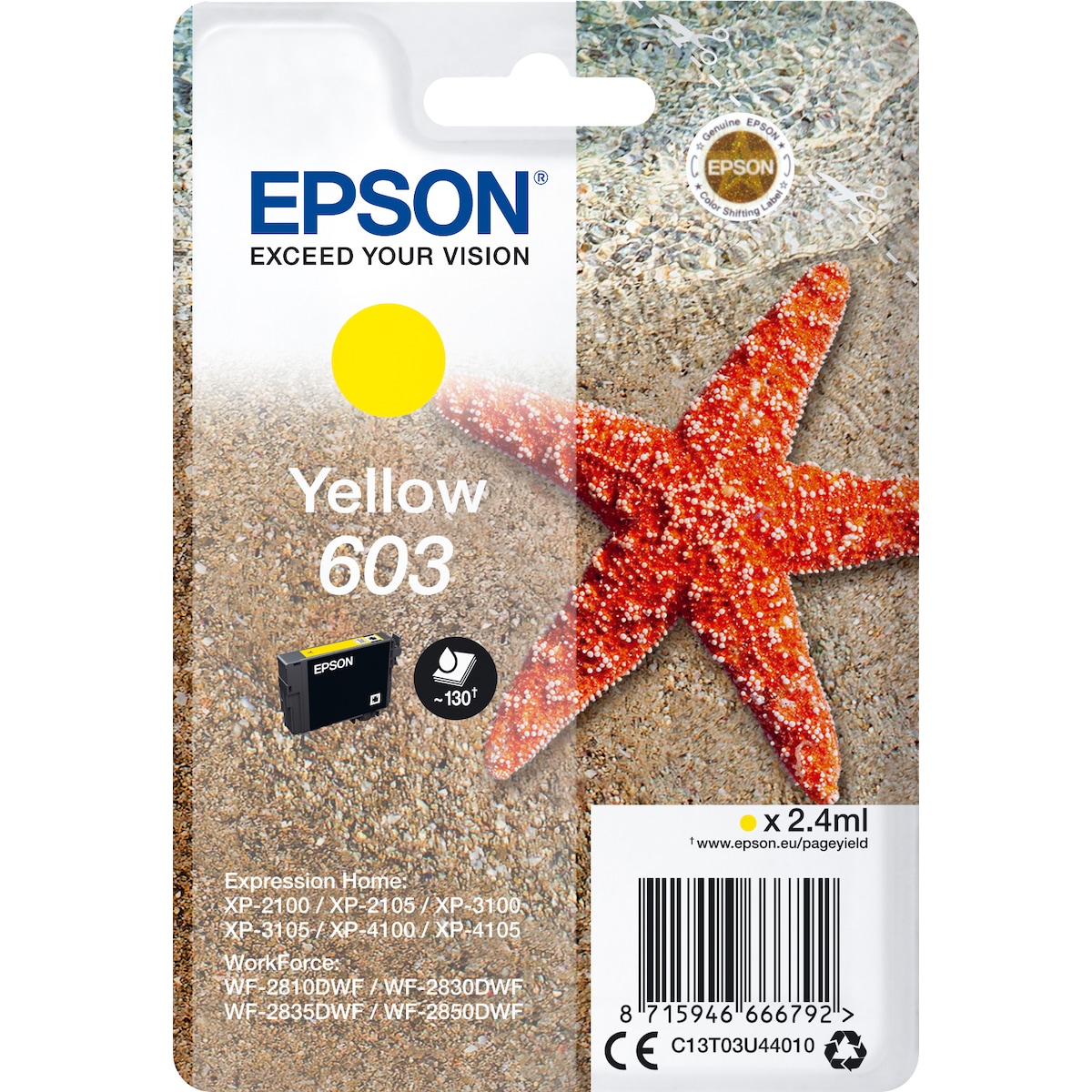 Epson 603 gul blekkpatron