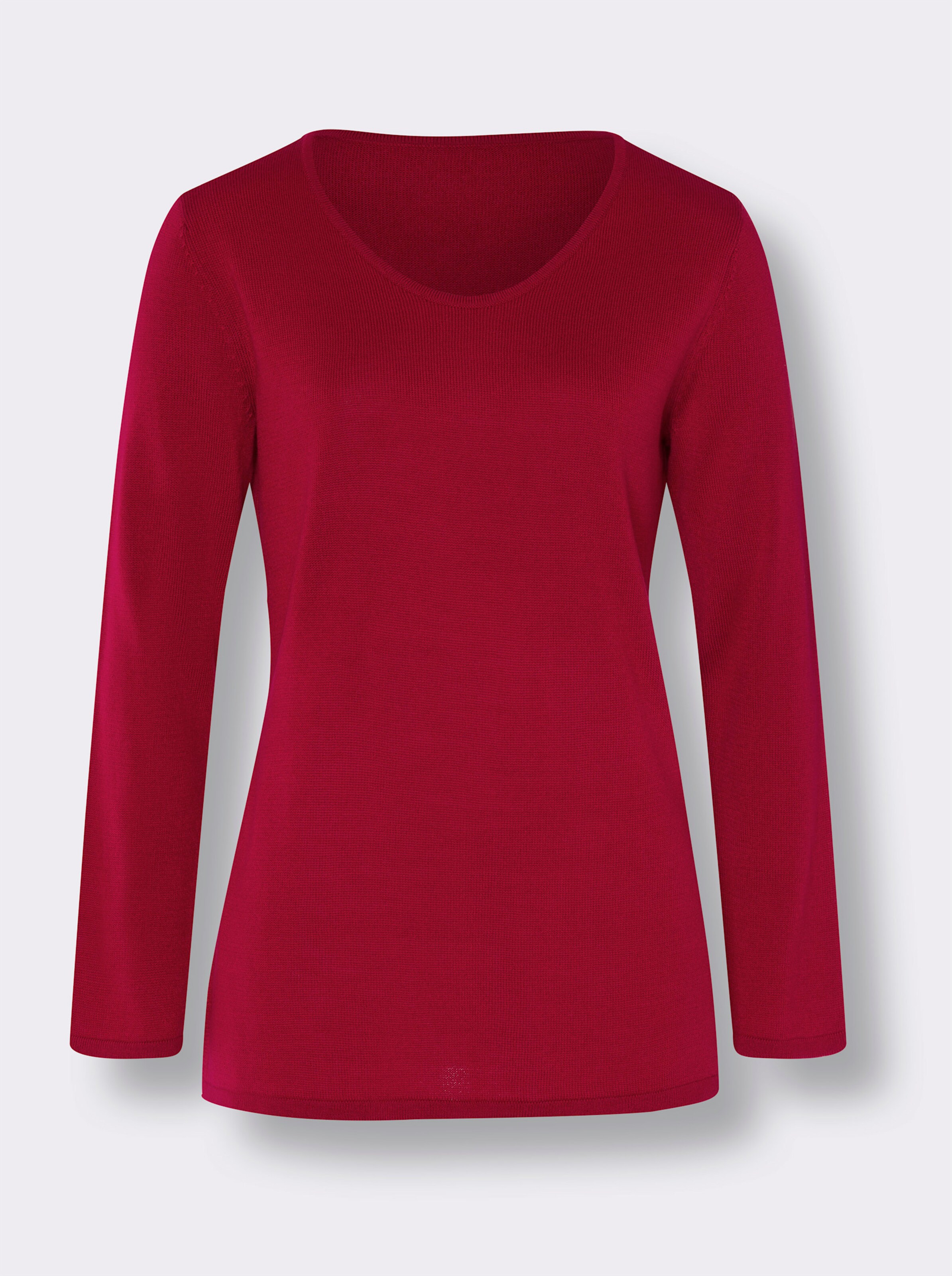 V-Ausschnitt-Pullover