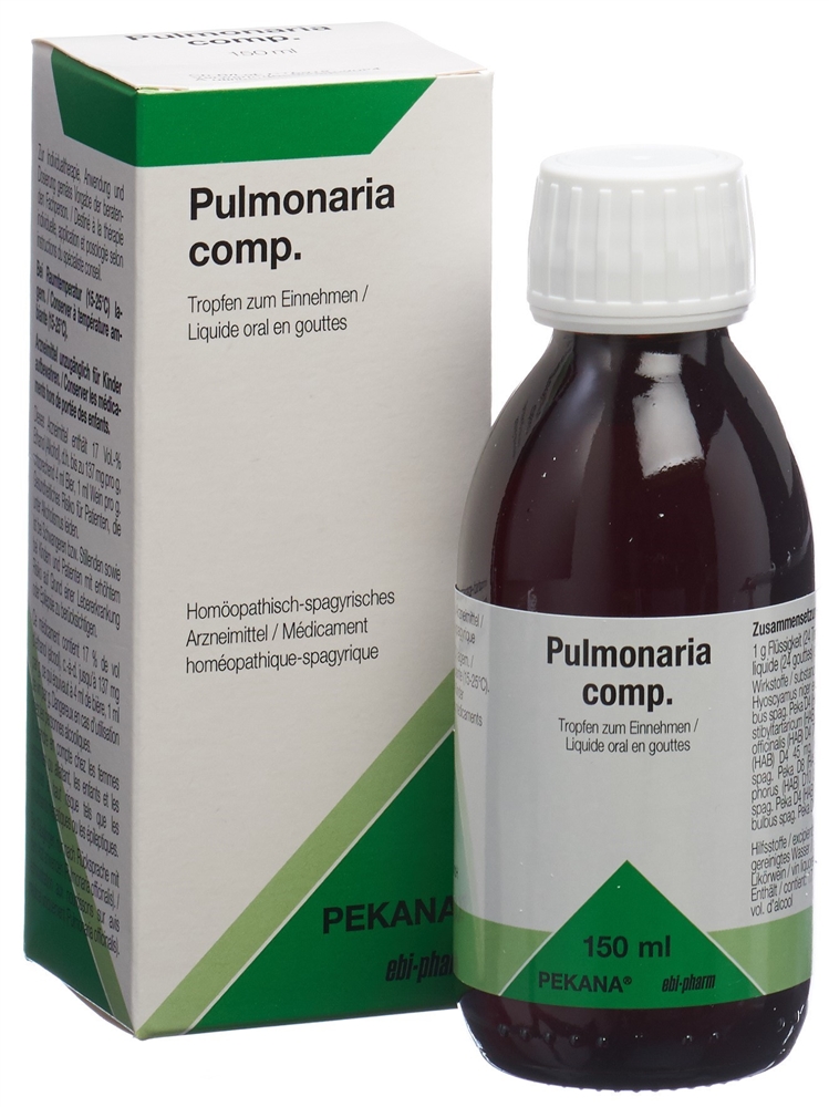 PEKANA Pulmonaria compositum<br>150 ml, Flasche, Tropfen, zum Einnehmen