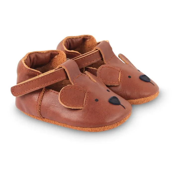 Donsje Chaussons Spark Cuir | Camel