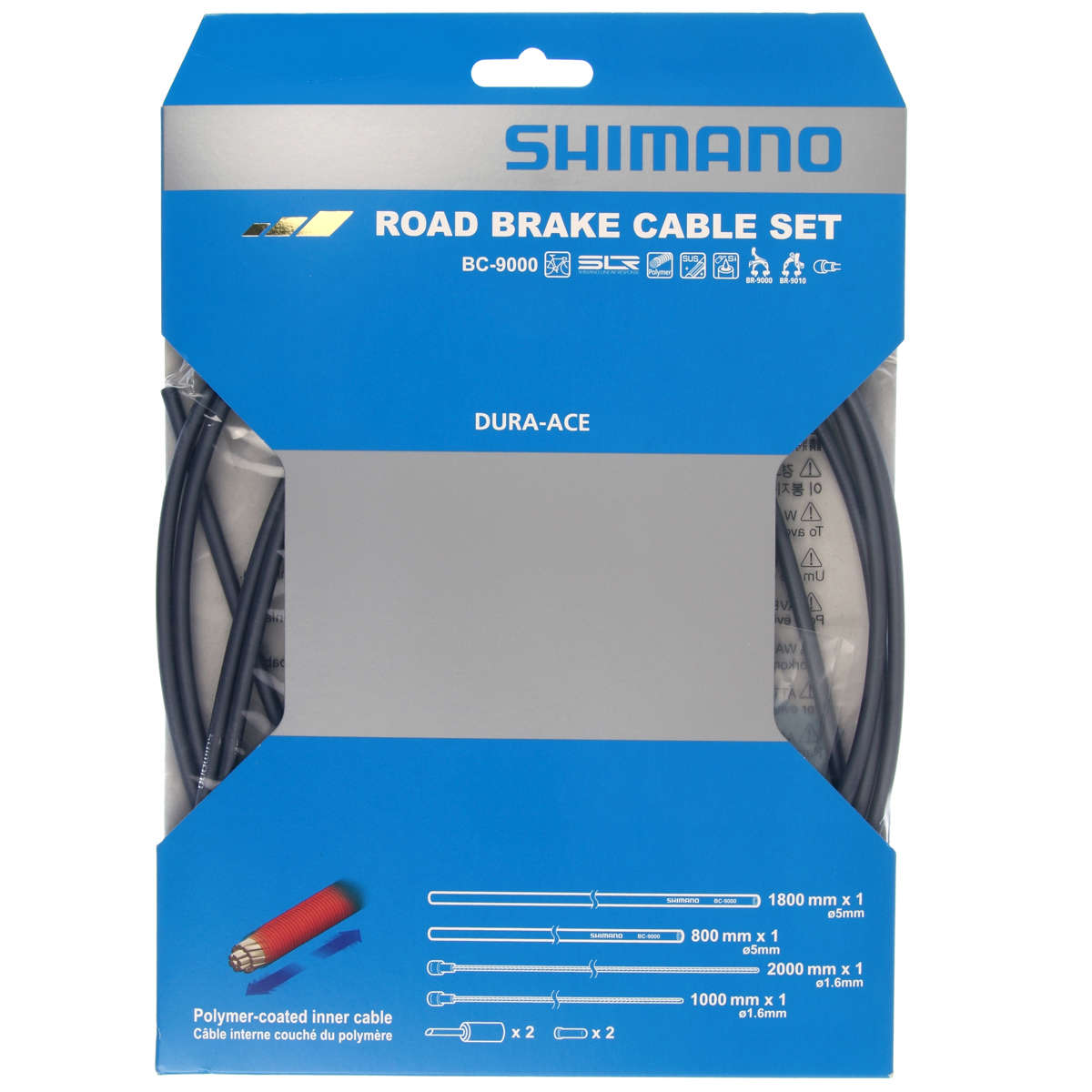 Shimano BC-9000 Polymeer Race Remkabelset Grijs