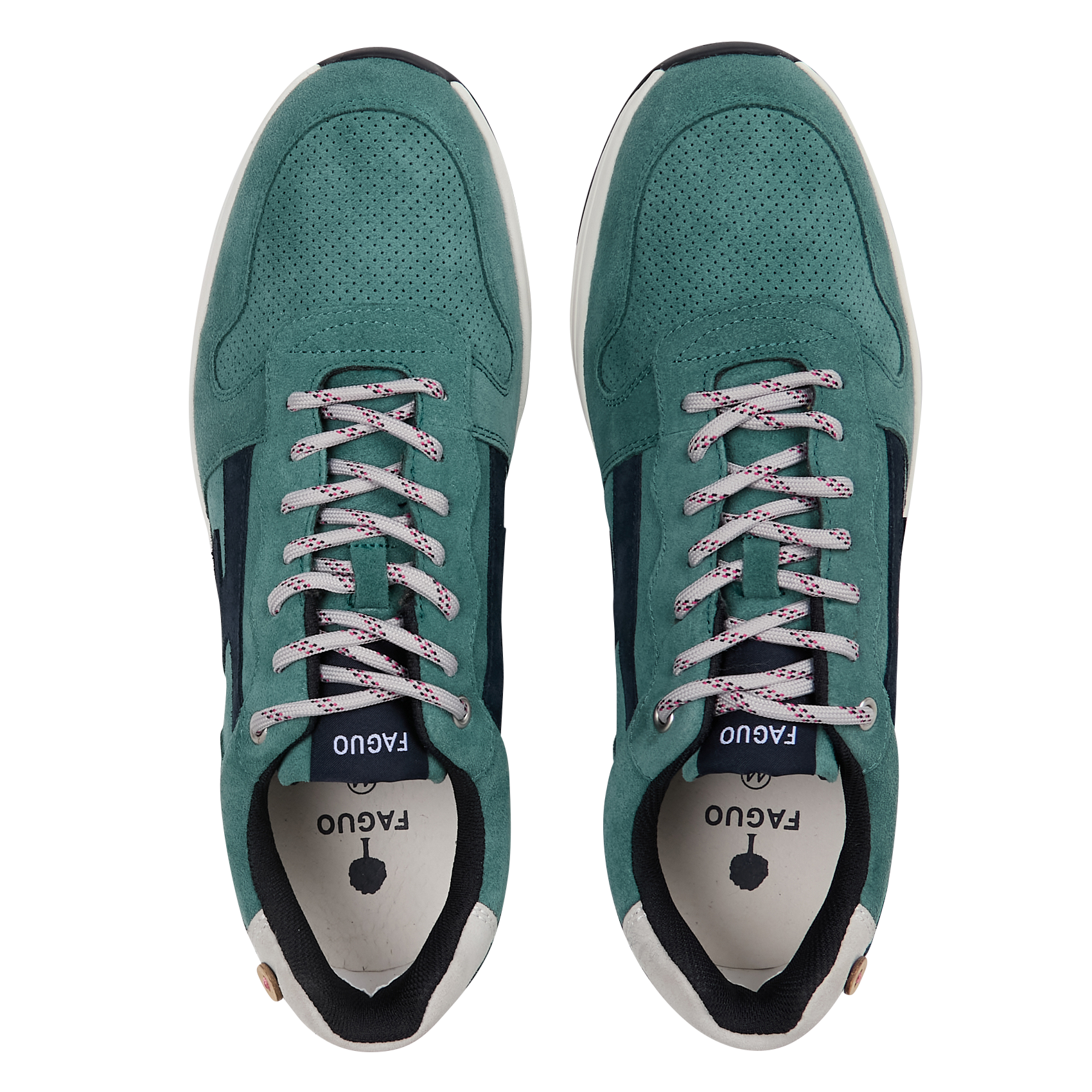 OLIVE - Baskets basses en cuir| Bleu