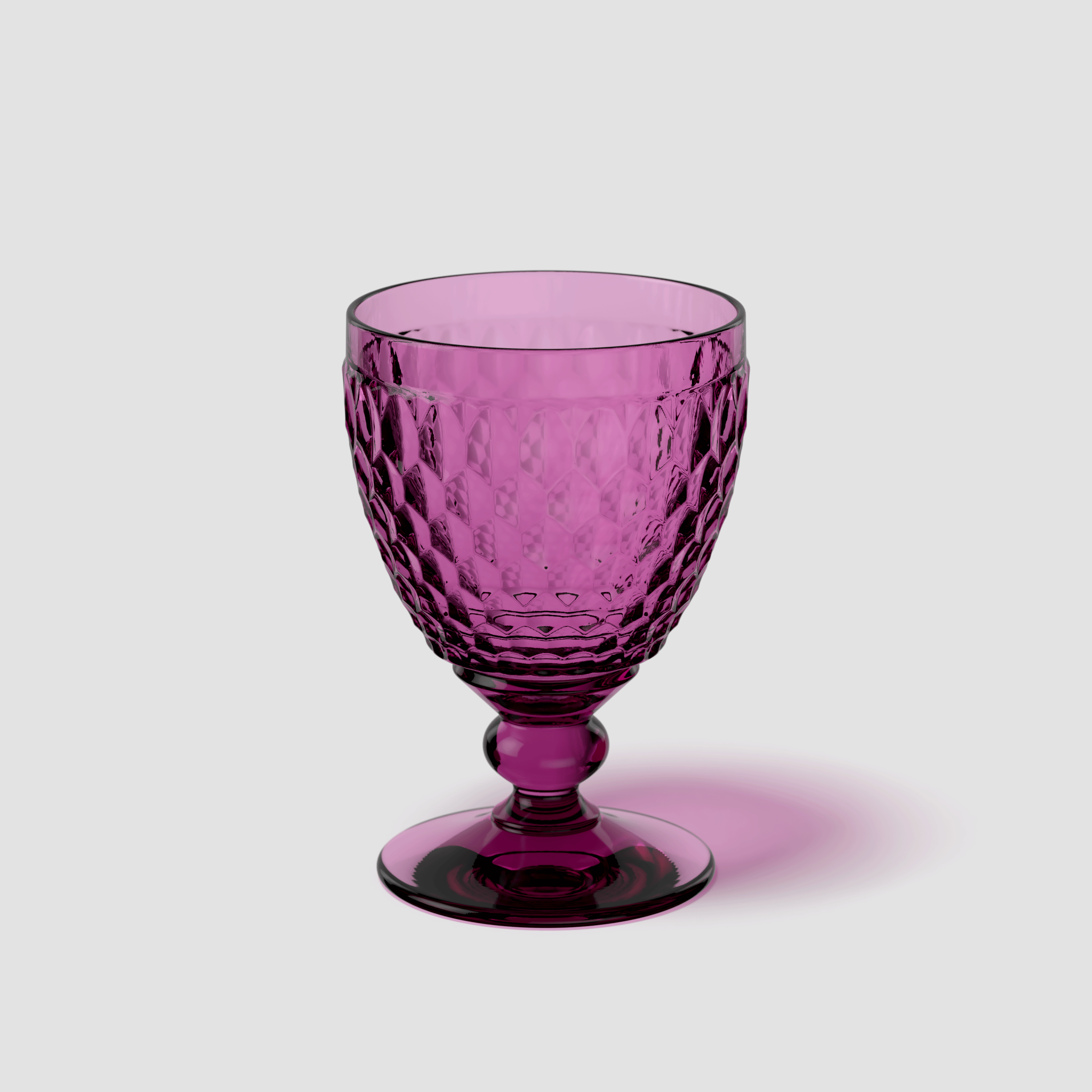 Boston Red wine glass Purple, 6.8 oz, crystal glass