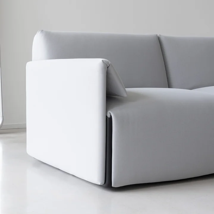 Magis - Costume Sofa 2-Sitzer, Komposition B mit Armlehnen, Fidivi One 8504 / orange 1110C