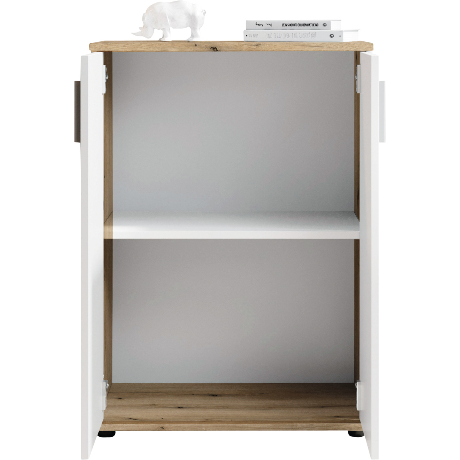 Kommode Leon Dekor Eiche Evoke weiss 60 x 84 x 35 cm