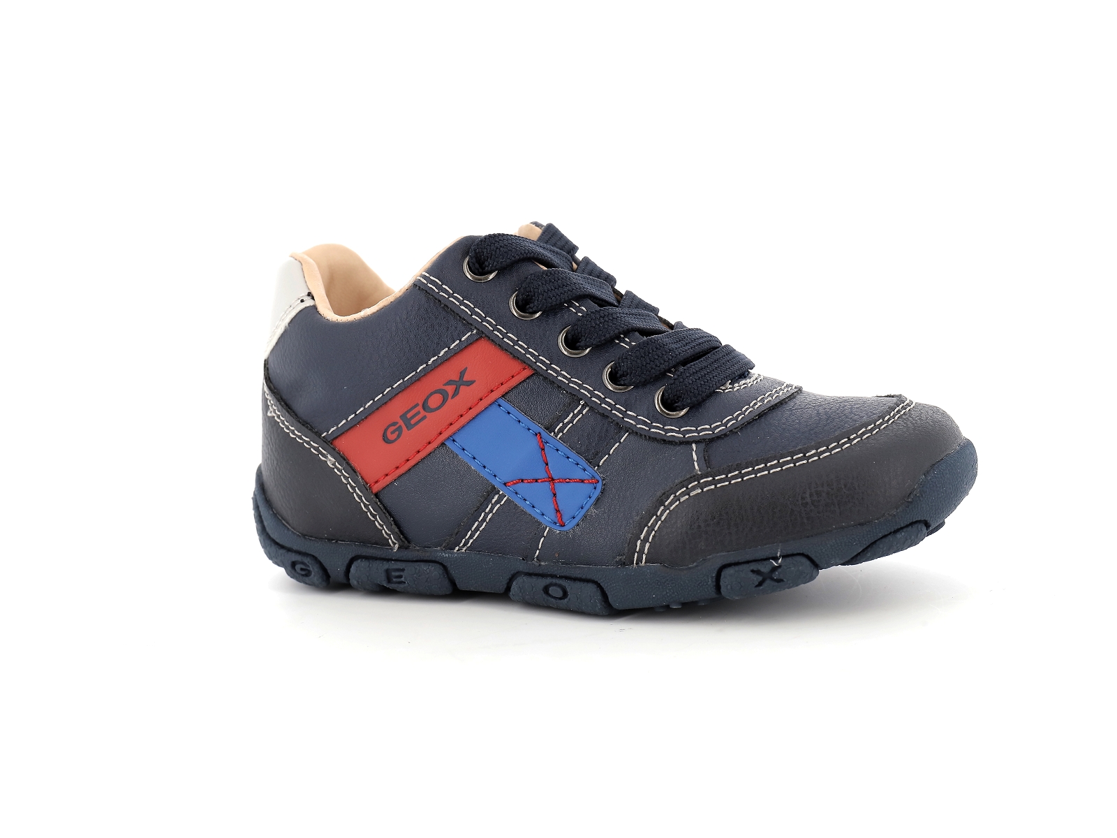 Geox-B BALU BOY-B0436B Synthétique Marine Rouge