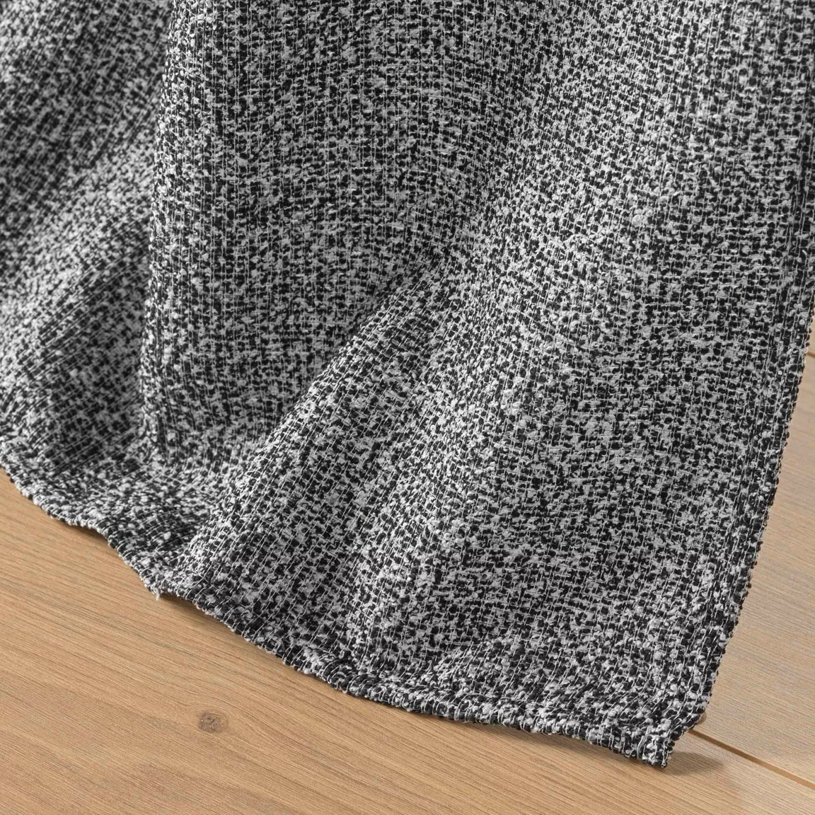 Voilage œillets effet lainage (140 x 240 cm) Loulaine Noir