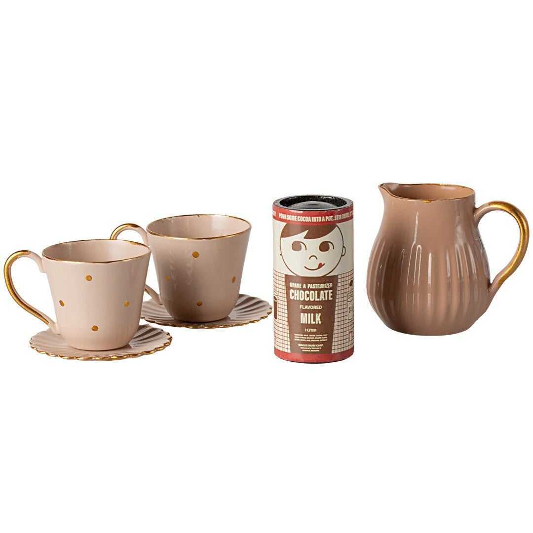Maileg poppenhuis warme chocolademelk set