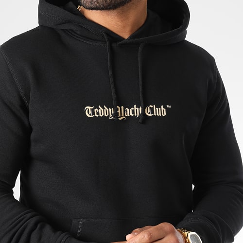 Sweat Capuche Smiley Bear Noir Beige