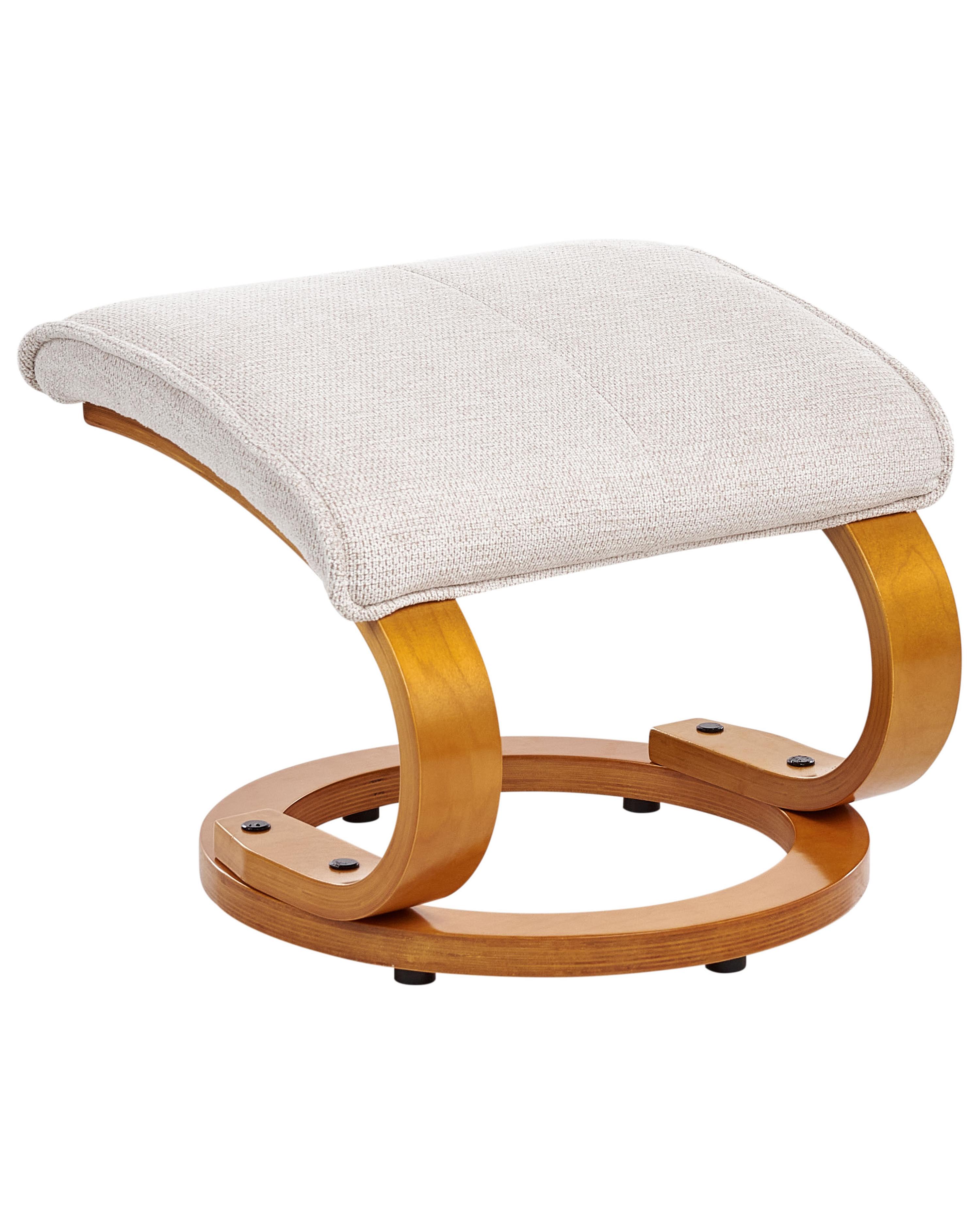 Massagestoel HERO met voetenbank Stof Lichtbeige