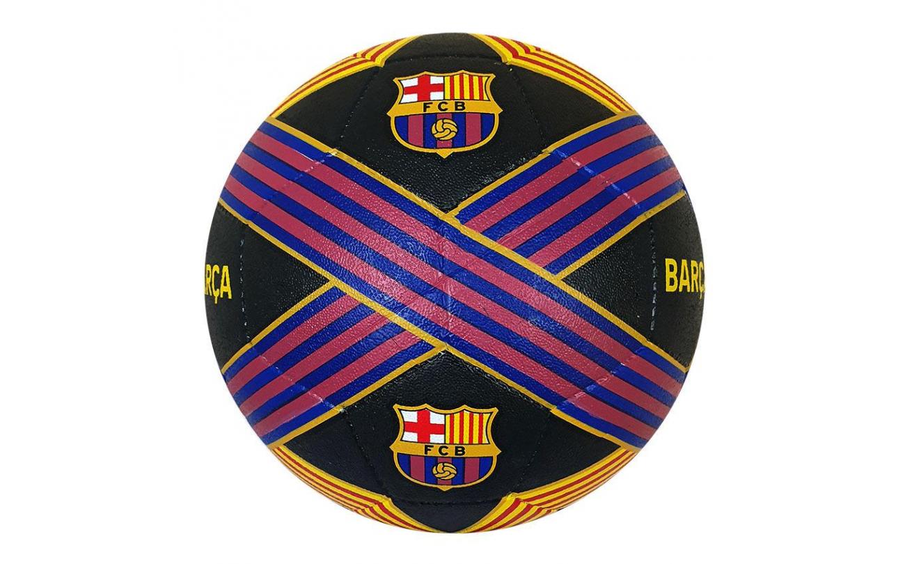 Barcelona straatbal Blaugrana/Catalunya stripes zwart sz5