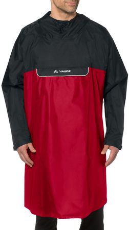 VALERO Unisex-Regenponcho  redblack  L
