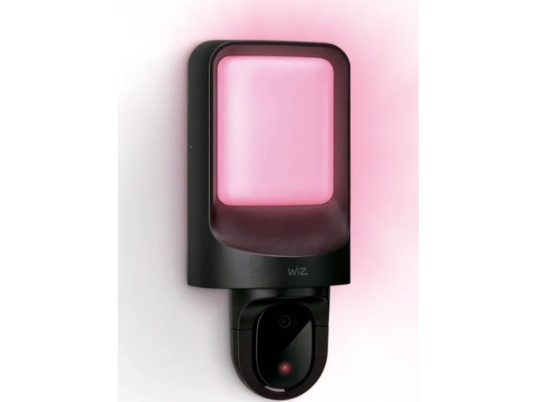 WiZ - Væglampe - LED - 10.5 W - klasse E - multifarvet/varmt til køligt hvidt lys - 2700 K - sort