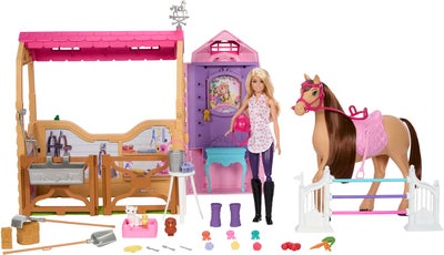 Barbie Ultimate Stall med Dukke & Hest