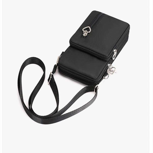 Skulderveske til mobil - Lommebok, Veske, Clutch - Svart