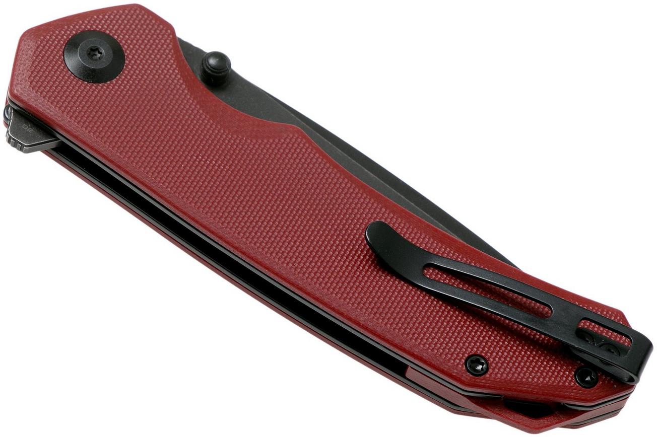 Civivi Brazen C2023B Tanto Red, Blackwashed zakmes