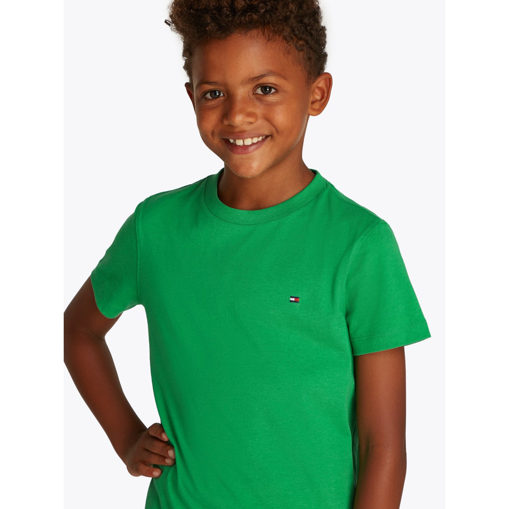 Køb Tommy Hilfiger Radiant Green Essential Bomuld Reg T-Shirt