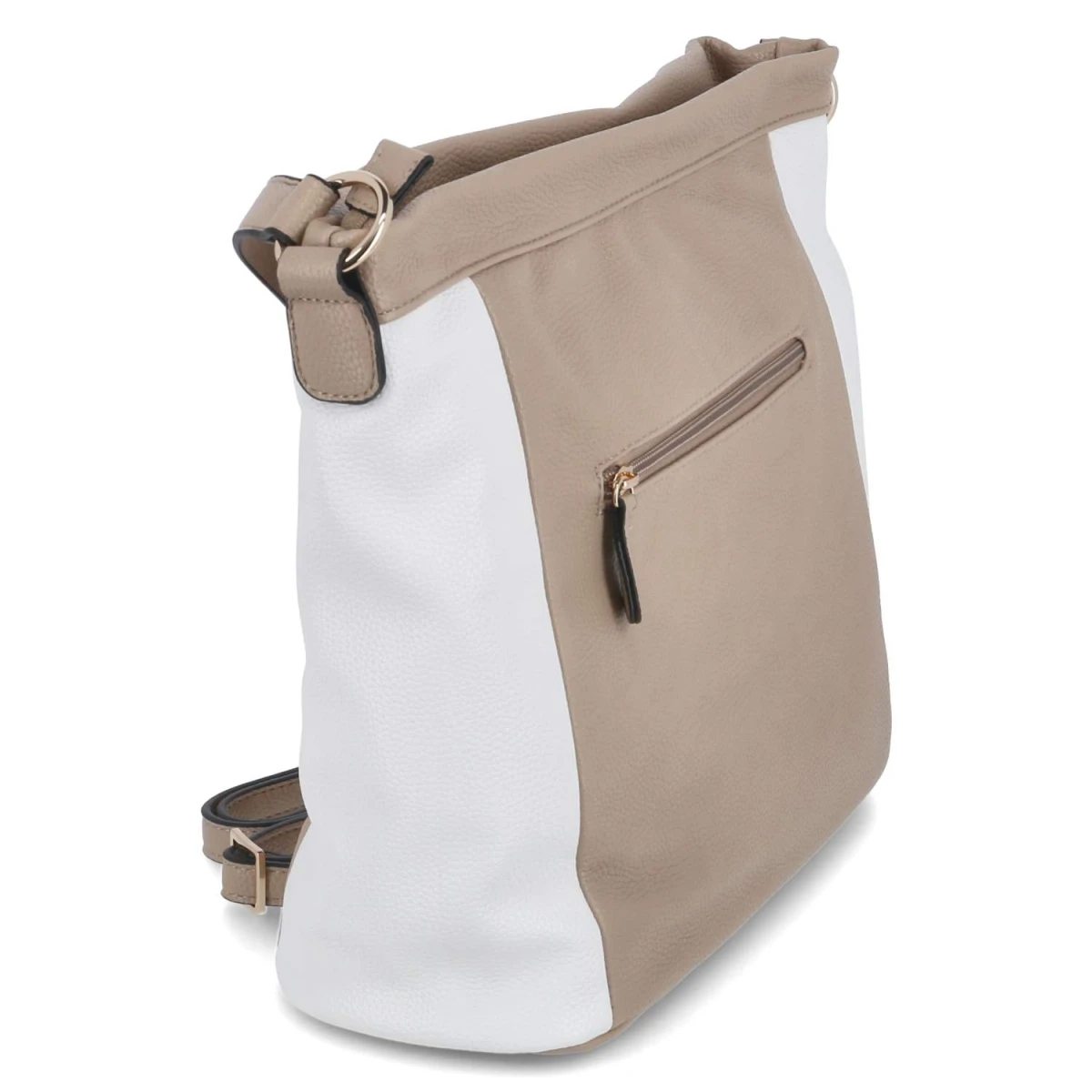 KaerlekSchultertasche - Taupe /Crème