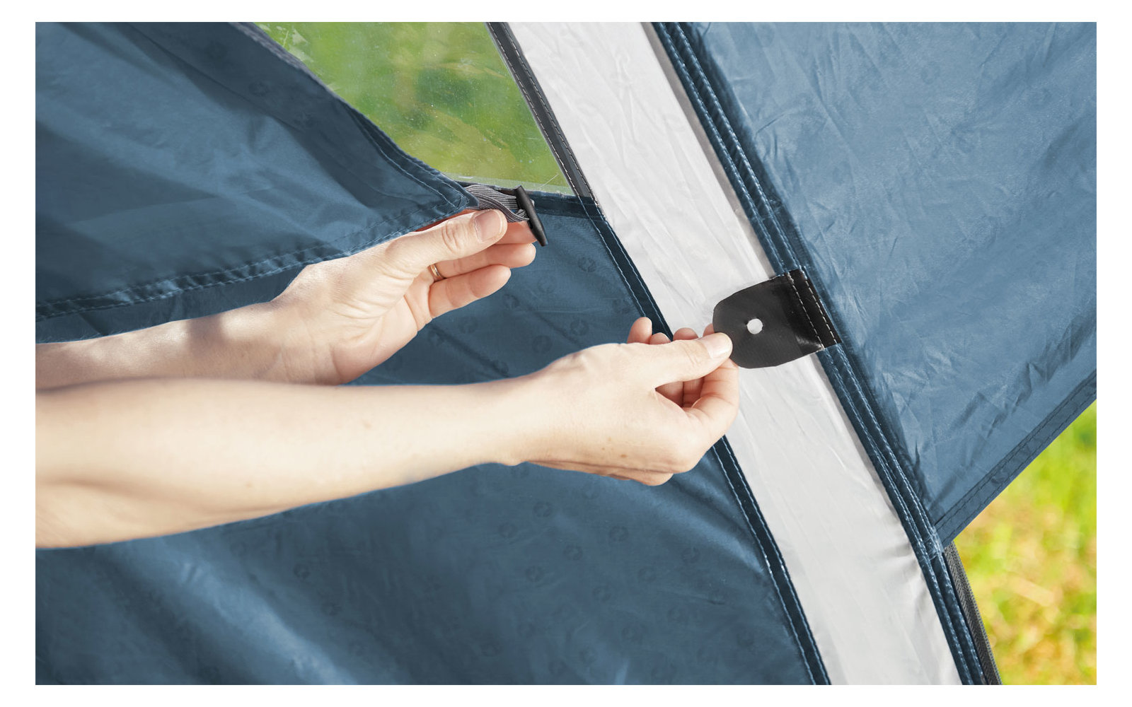 Outwell Cloud 5 Zweiraum-Kuppelzelt blau für 5 Personen