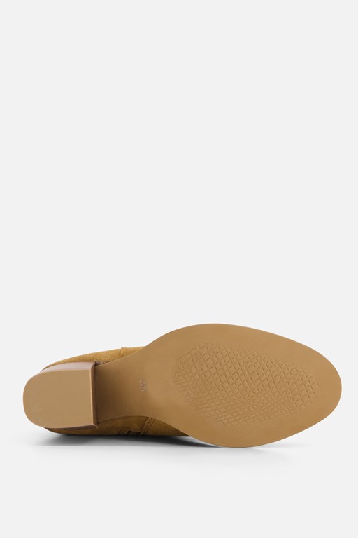 Cellini Enkellaarsjes cognac Suede