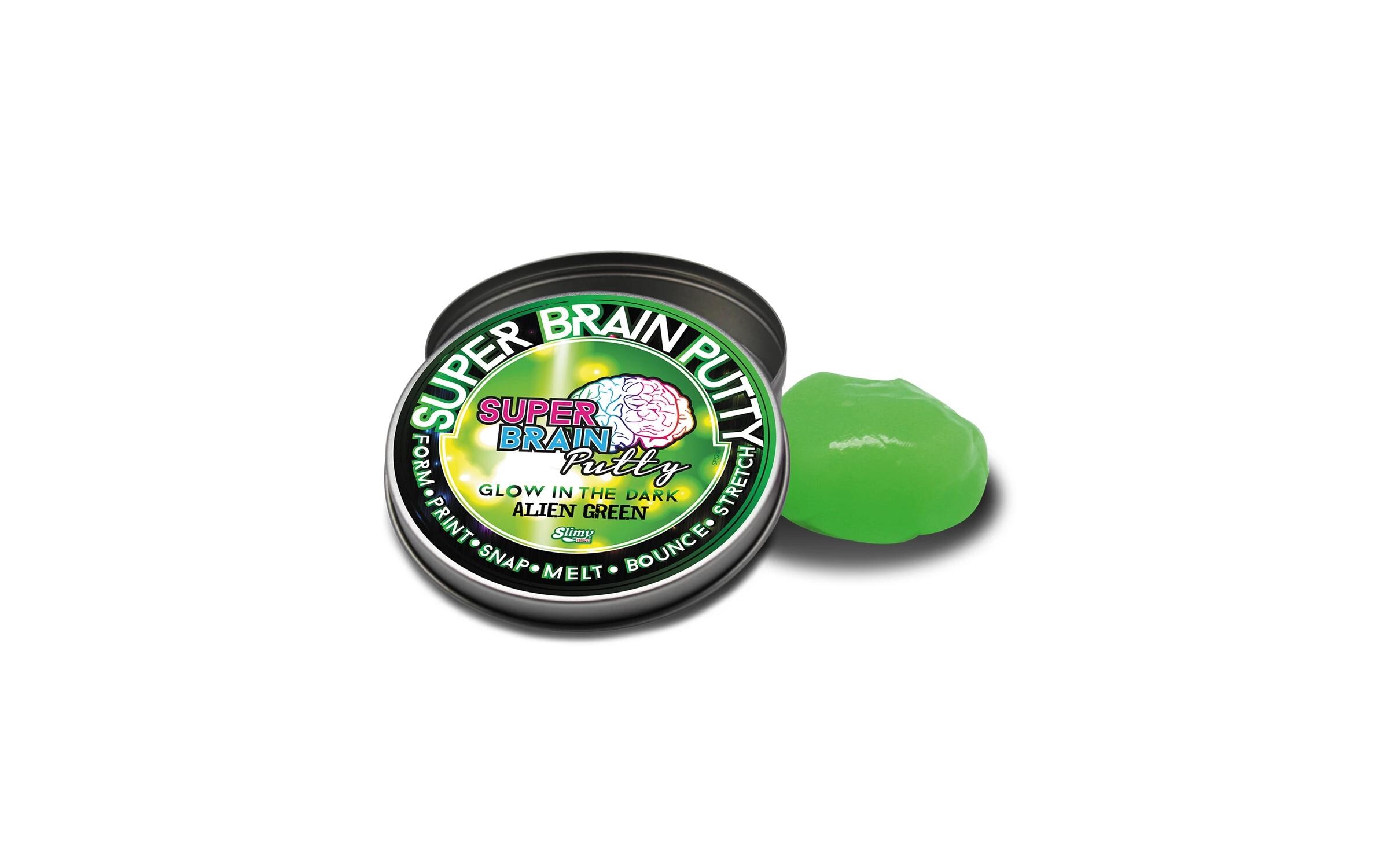 Knetmasse Slimy Super Brain Putty Glow, assortiert, 75 gWiederverwendbare Knetmasse