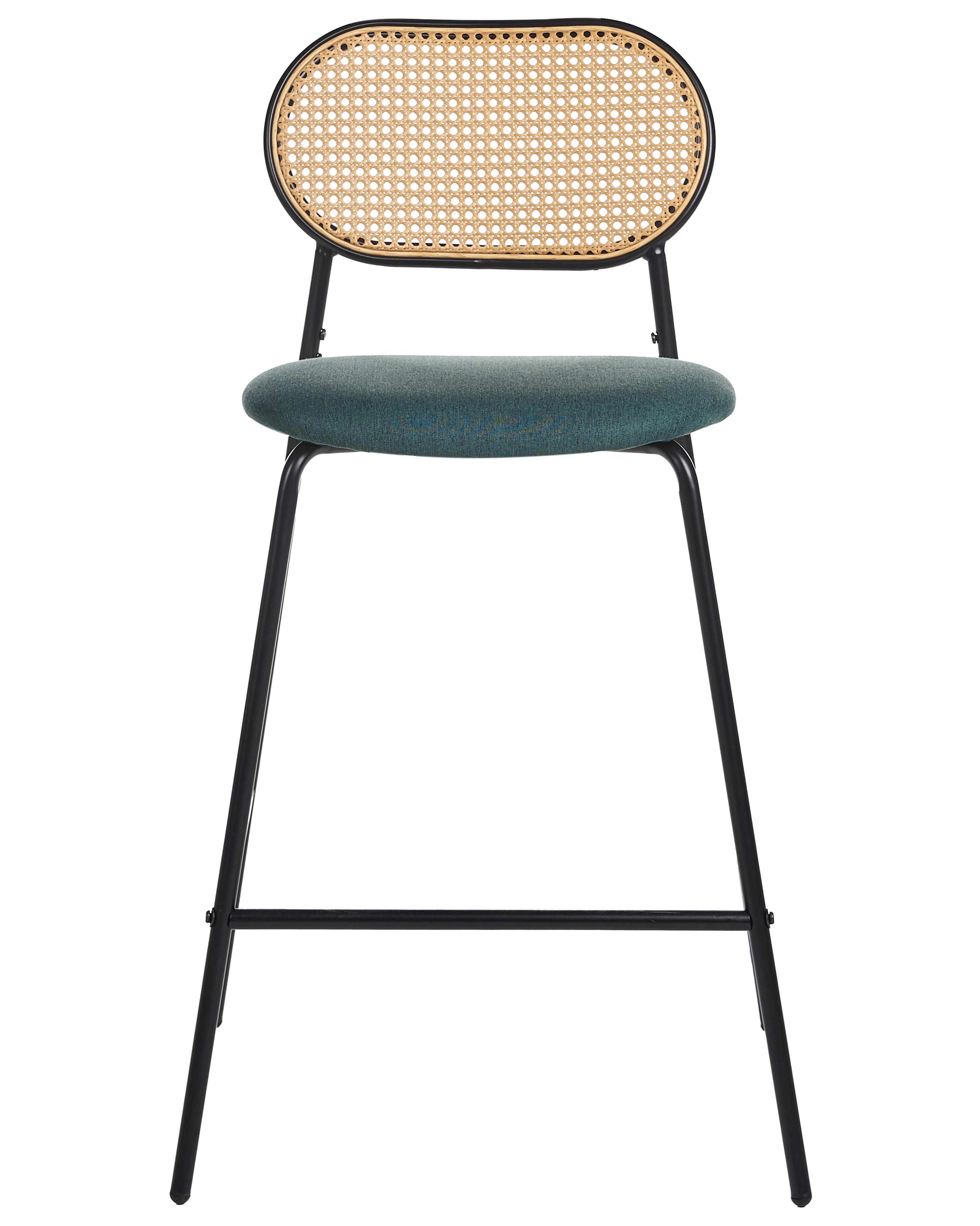 Set van 2 barstoelen ADAVER Zwart