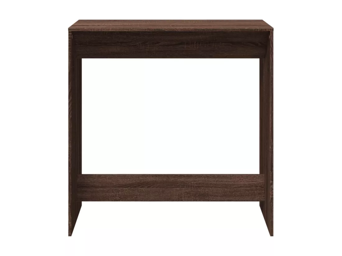 Table de bar chêne marron 102x50x103,5 cm bois d'ingénierie