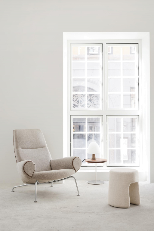 Fredericia Sequoia poef sheepskin