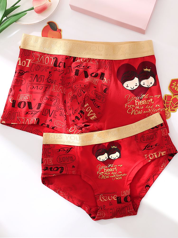 Pancherry - Koppelset: Cartoon Print Panty + Boxershort