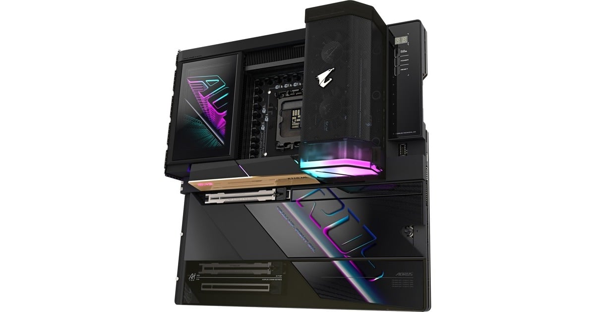 GIGABYTEZ890 AORUS XTREME AI TOP socket 1851 moederbord  (RAID, 2x 10Gb-LAN, Wi-Fi 7, BT, Sound, E-ATX)
