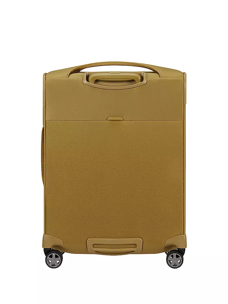 SAMSONITE Trolley  D'LITE SPINNER 55cm erweiterbar mustard yellow senf