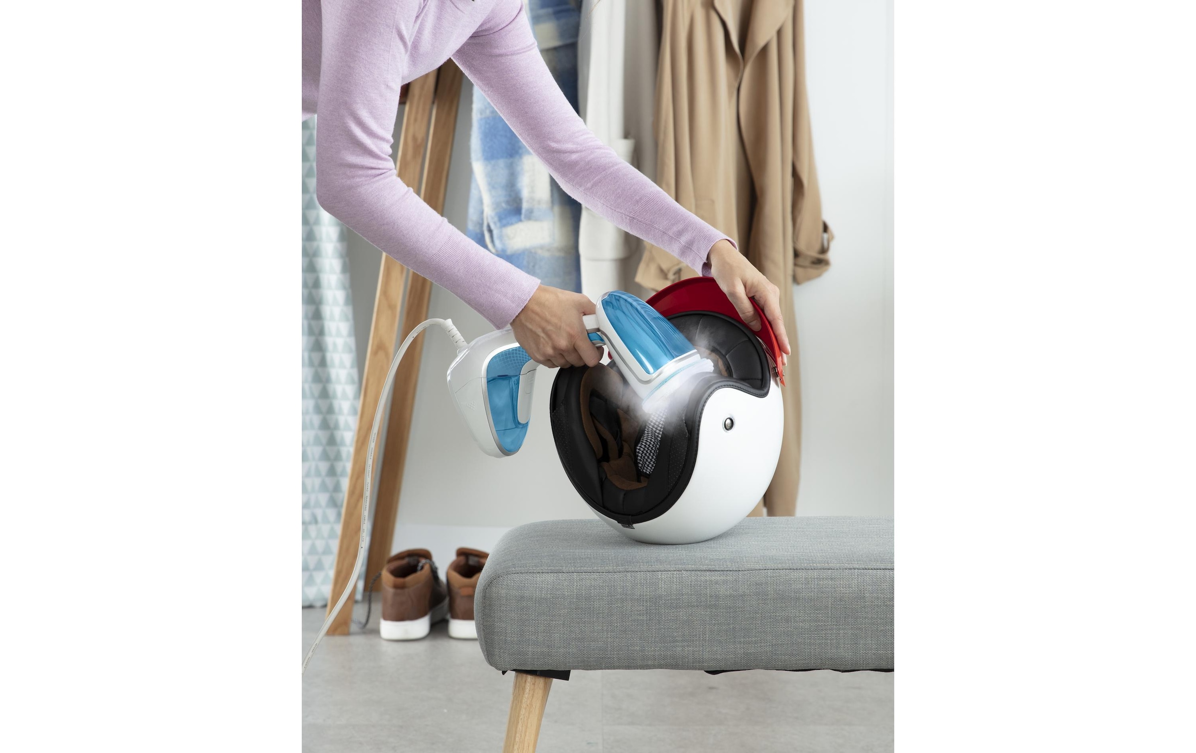 Tefal Reise-Dampfbügeleisen »Dampfbürste Pure Tex 4 in 1 1700 W« 1700 W