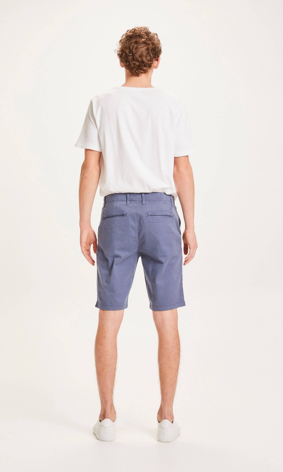 Knowledge Cotton Apparel Chino-Shorts Chuck Vintage Indigo