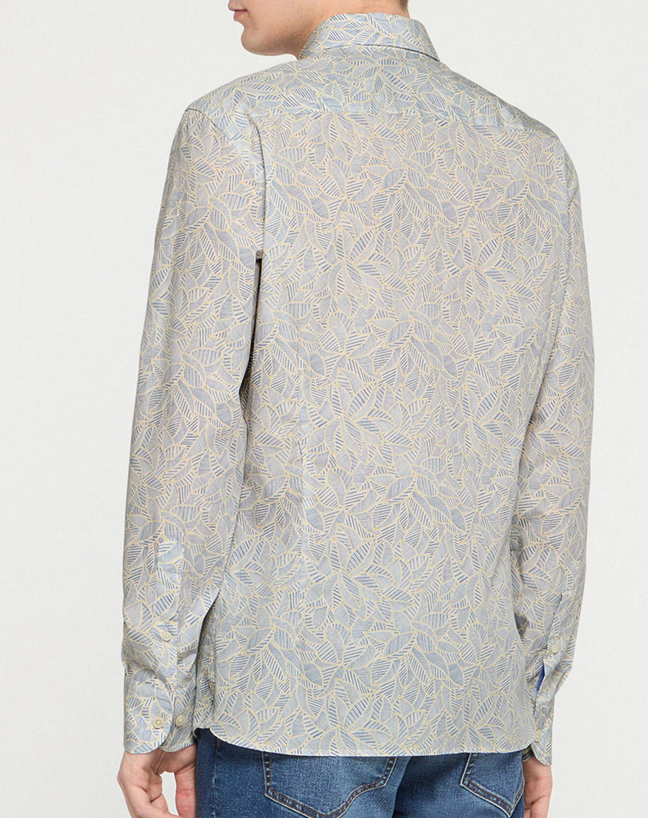 Hackett London Chemise Slim Fit imprimée bleu ciel