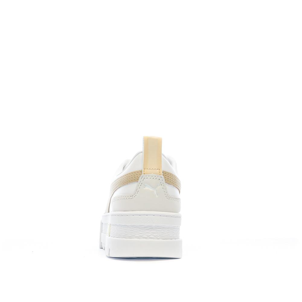 Puma Baskets Blanc/Beige Femme Puma Mayze Luxe