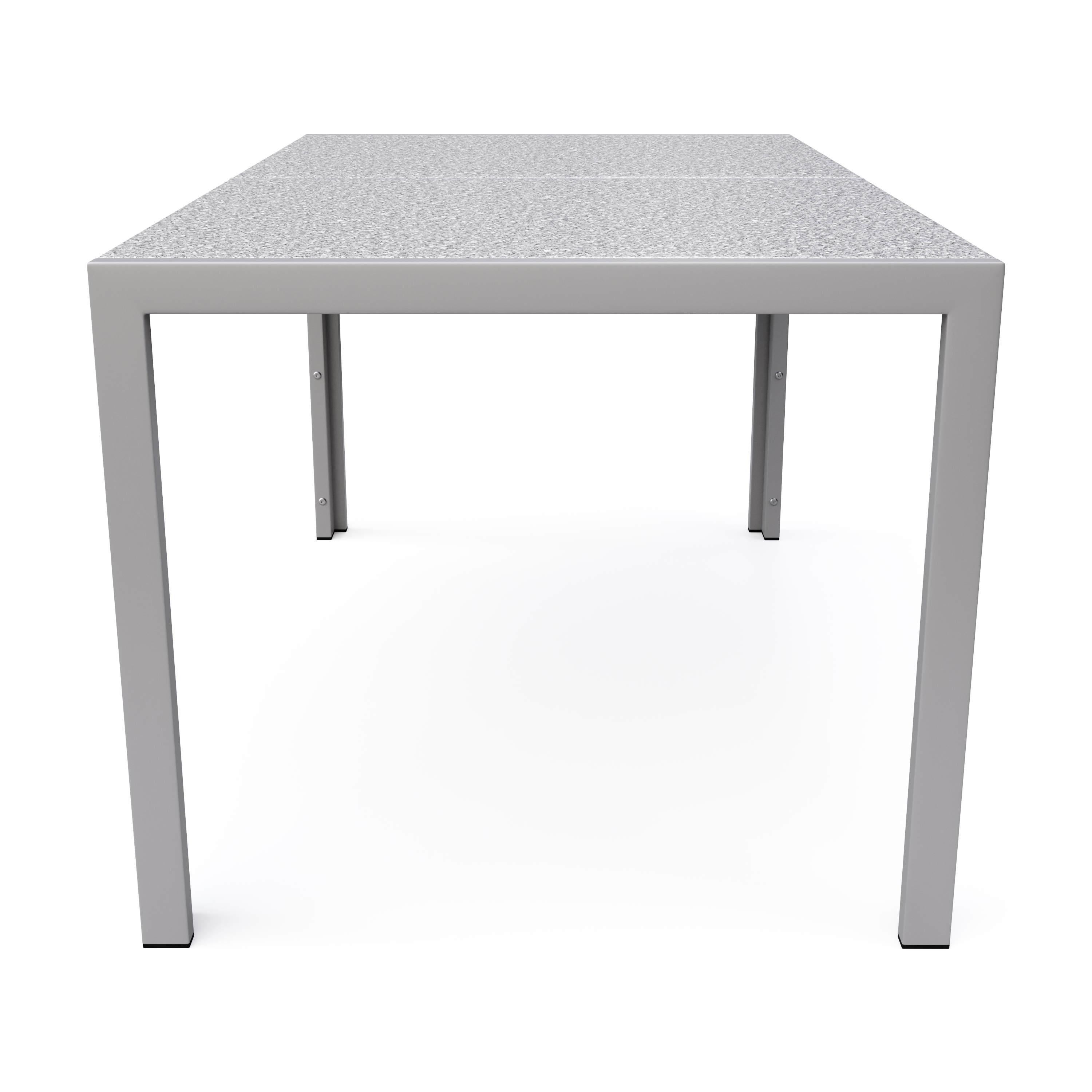 Granittisch 140 x 80 x 75 cm grau