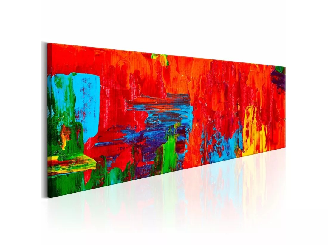 Tableau fantaisie enflammée - 150 x 50 cm