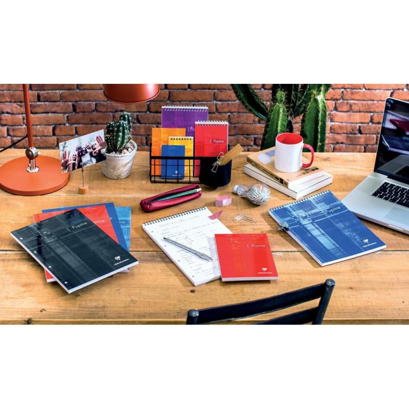 Bloc Pupitre agrafé en-tête A7160 pages détachables petits carreaux - Assortis