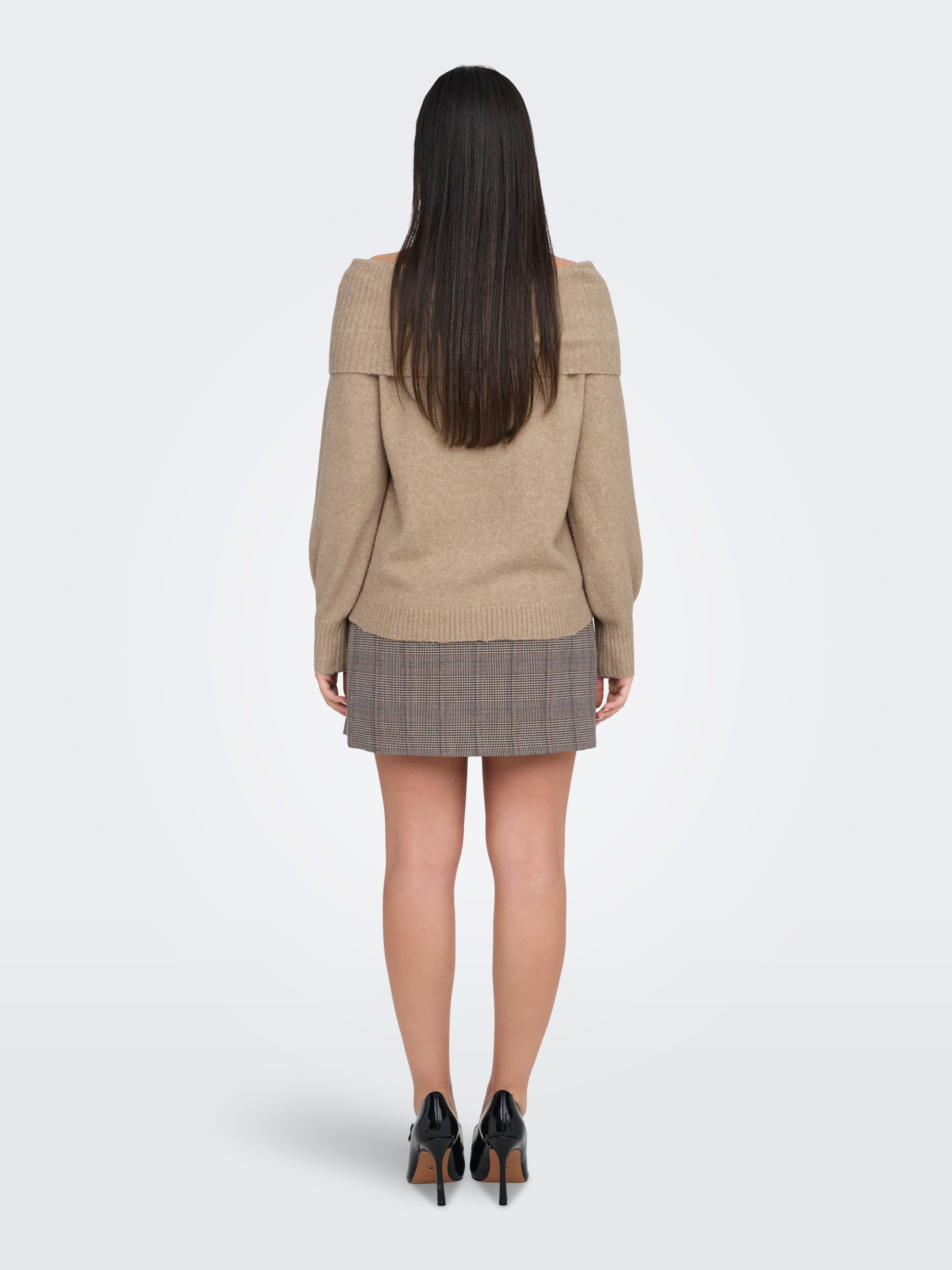 ONLJEANETT Strickpullover Humus