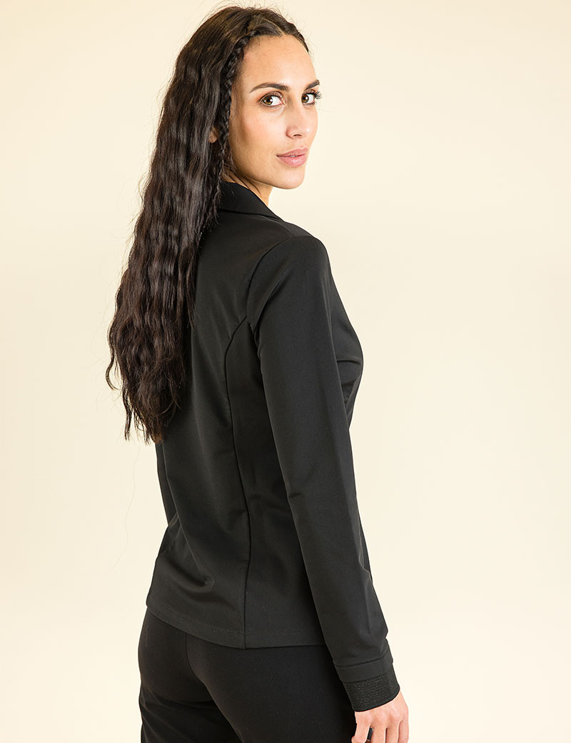 HBT BASICS ESSENTIELS | SHIRLEY BLAZER UNI VESTE FEMME NOIR/MORDORÉ