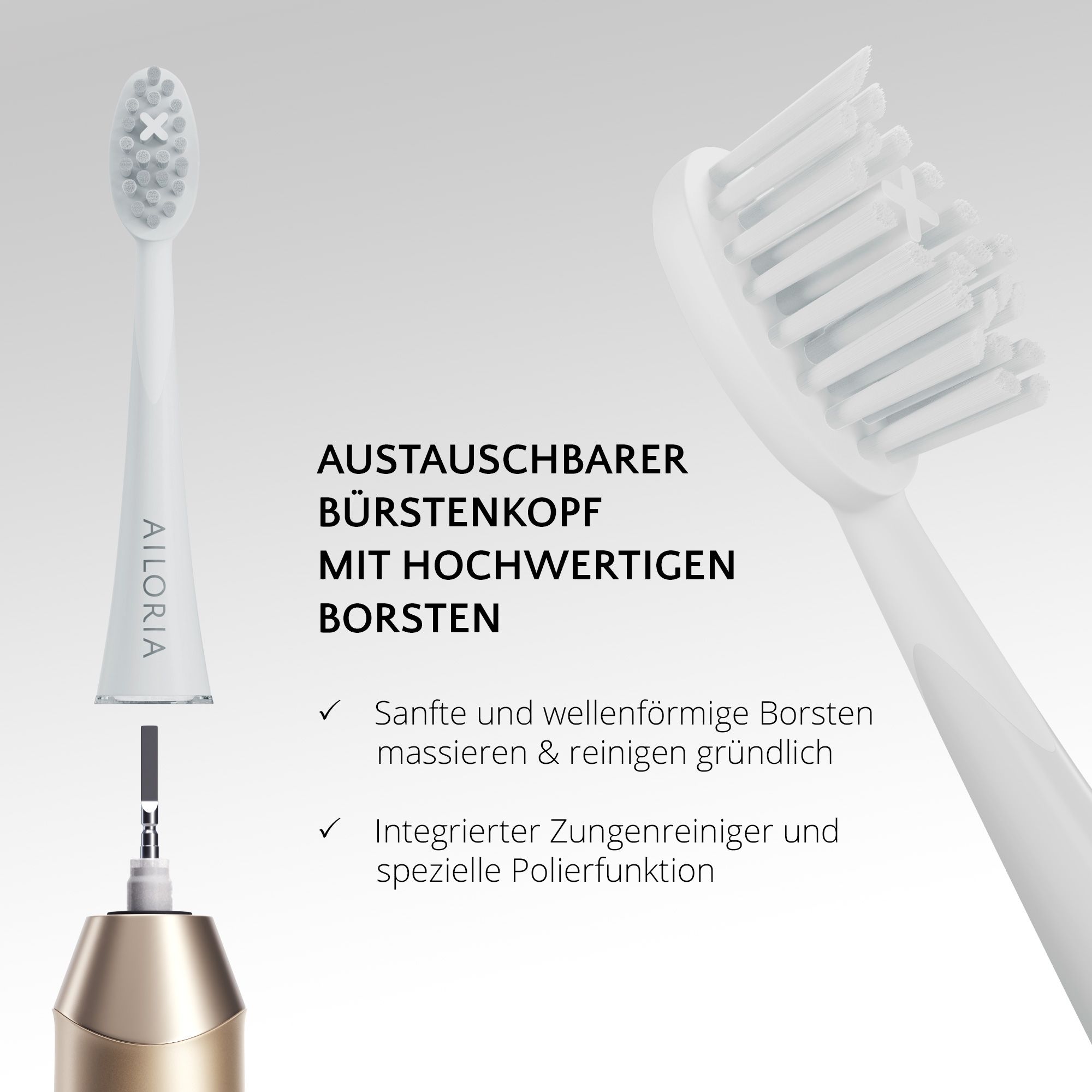 AILORIA SHINE BRIGHT SET USB-Schallzahnbürste Limited Edition