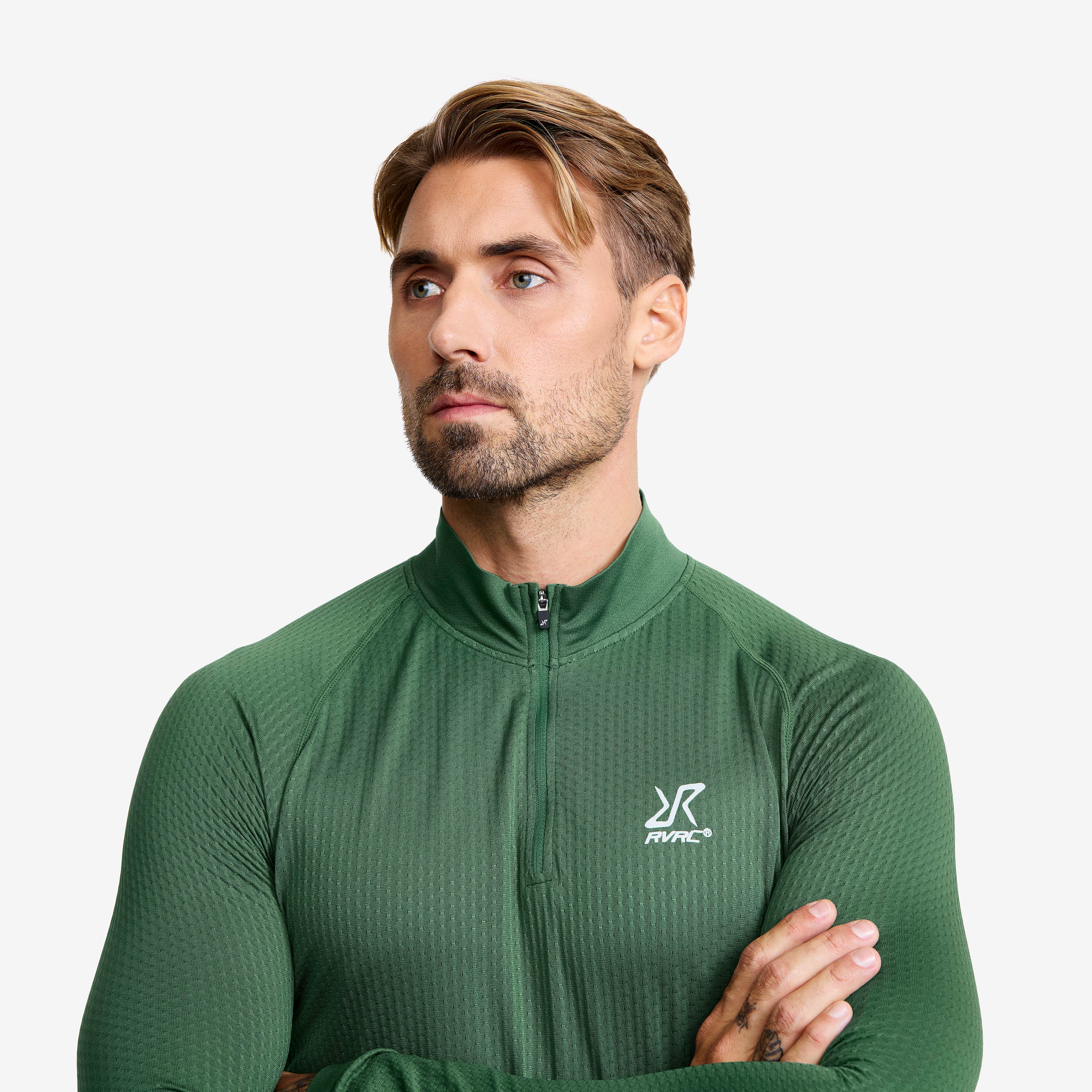 Focus Half-zip Seamless Top Herre Garden Topiary