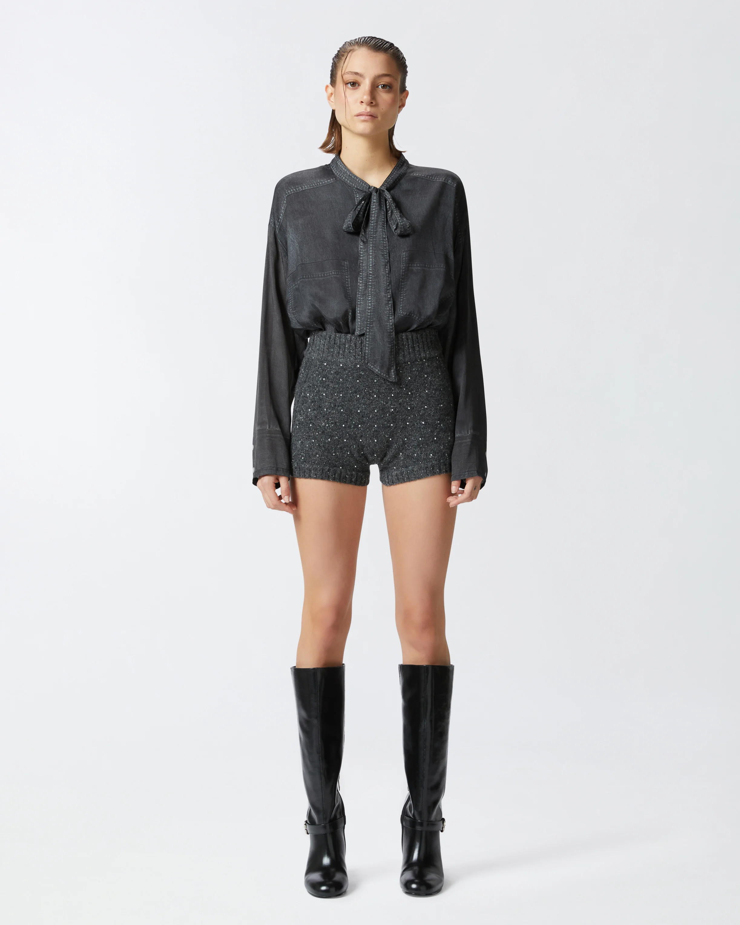 Short avec strass | Multicolore