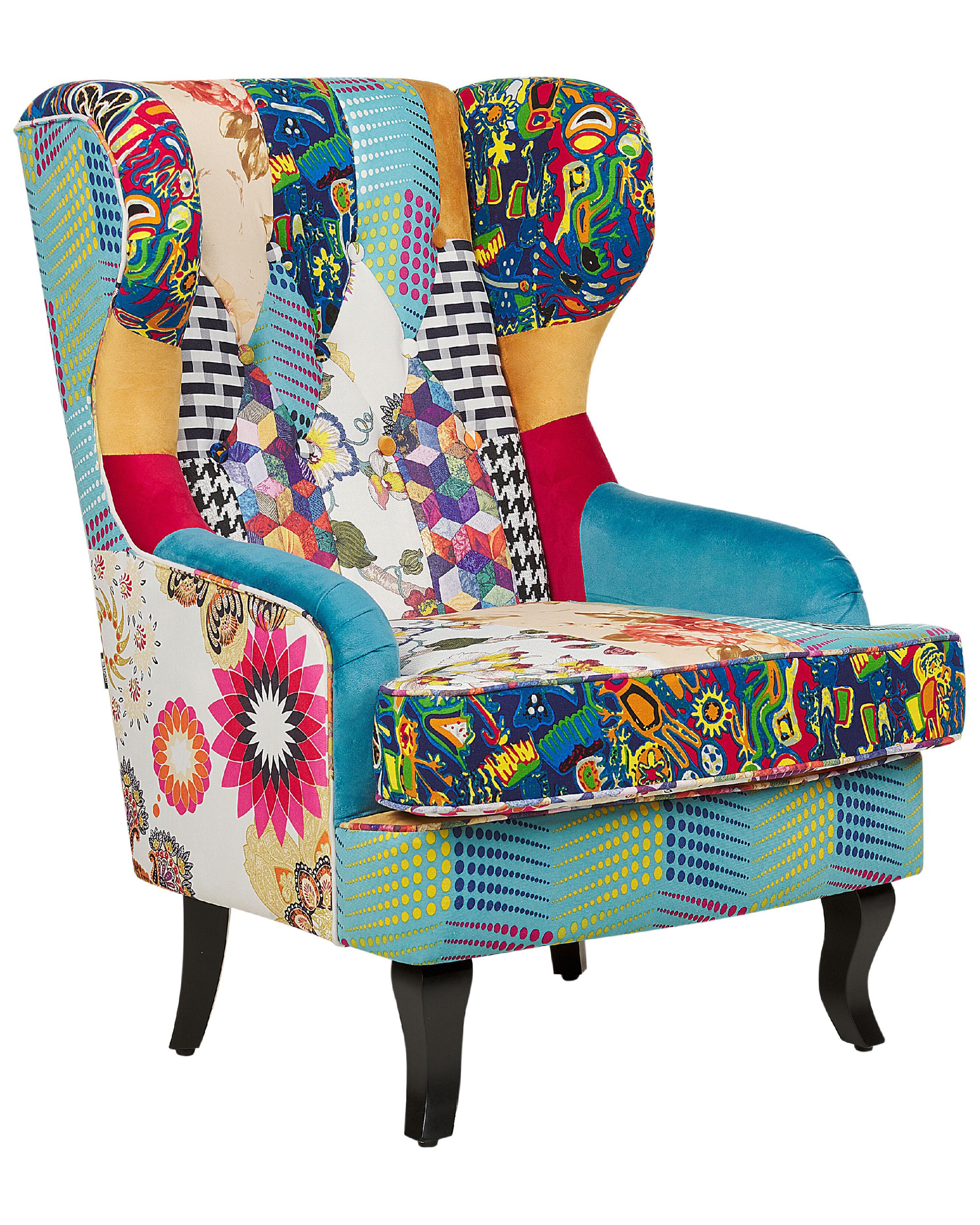 Oorfauteuil MOLDE Stof Blauw