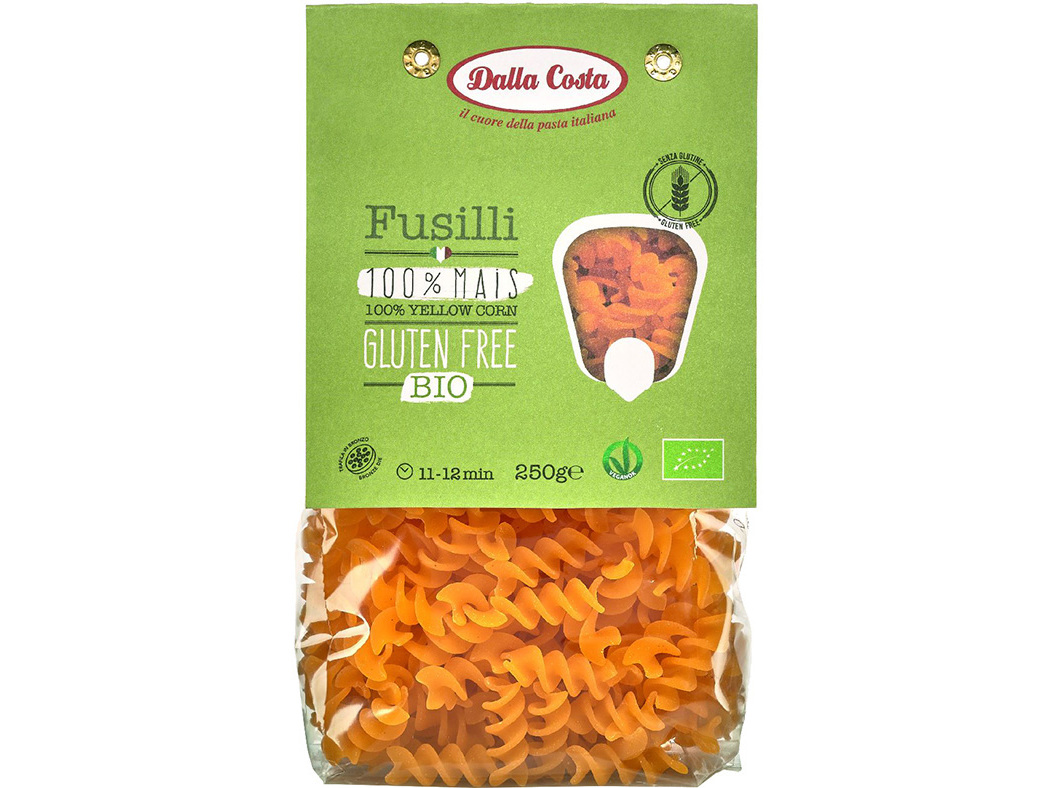 FUSILLI DALLA COSTA DE MILHO BIO SEM GLÚTEN 250G