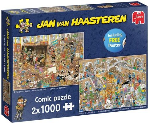 Jan van Haasteren - Een Dagje naar het Museum Puzzel (2 x 1000 stukjes)