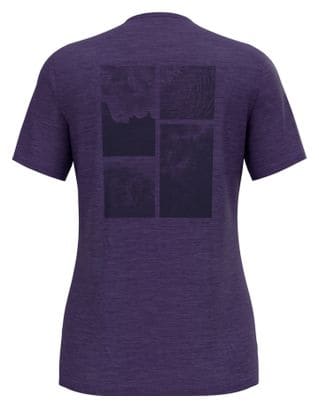 T-Shirt Technique Femme Odlo x Pow Hyper Contrast Violet