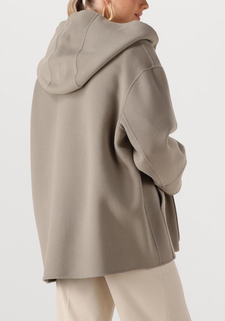 taupe max mara mantel romina