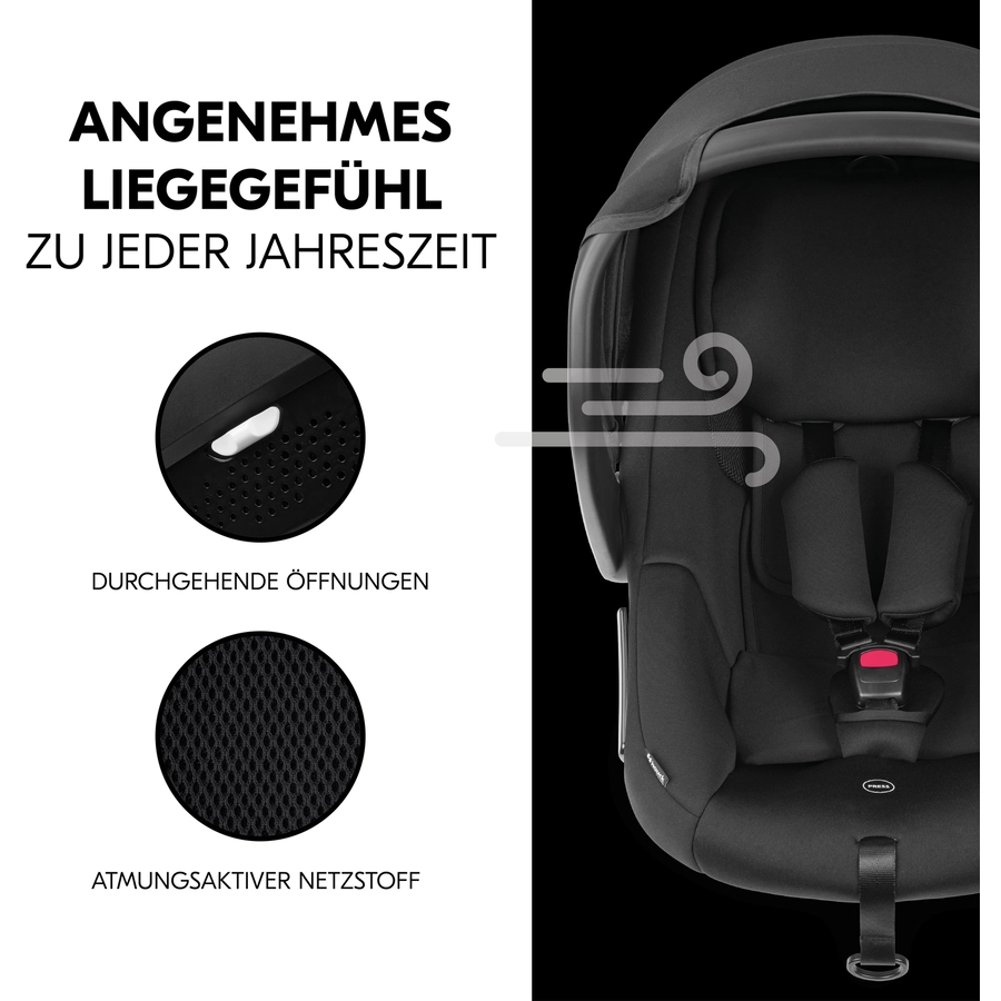 hauck Babyschale i-Size Drive N Care Set Black