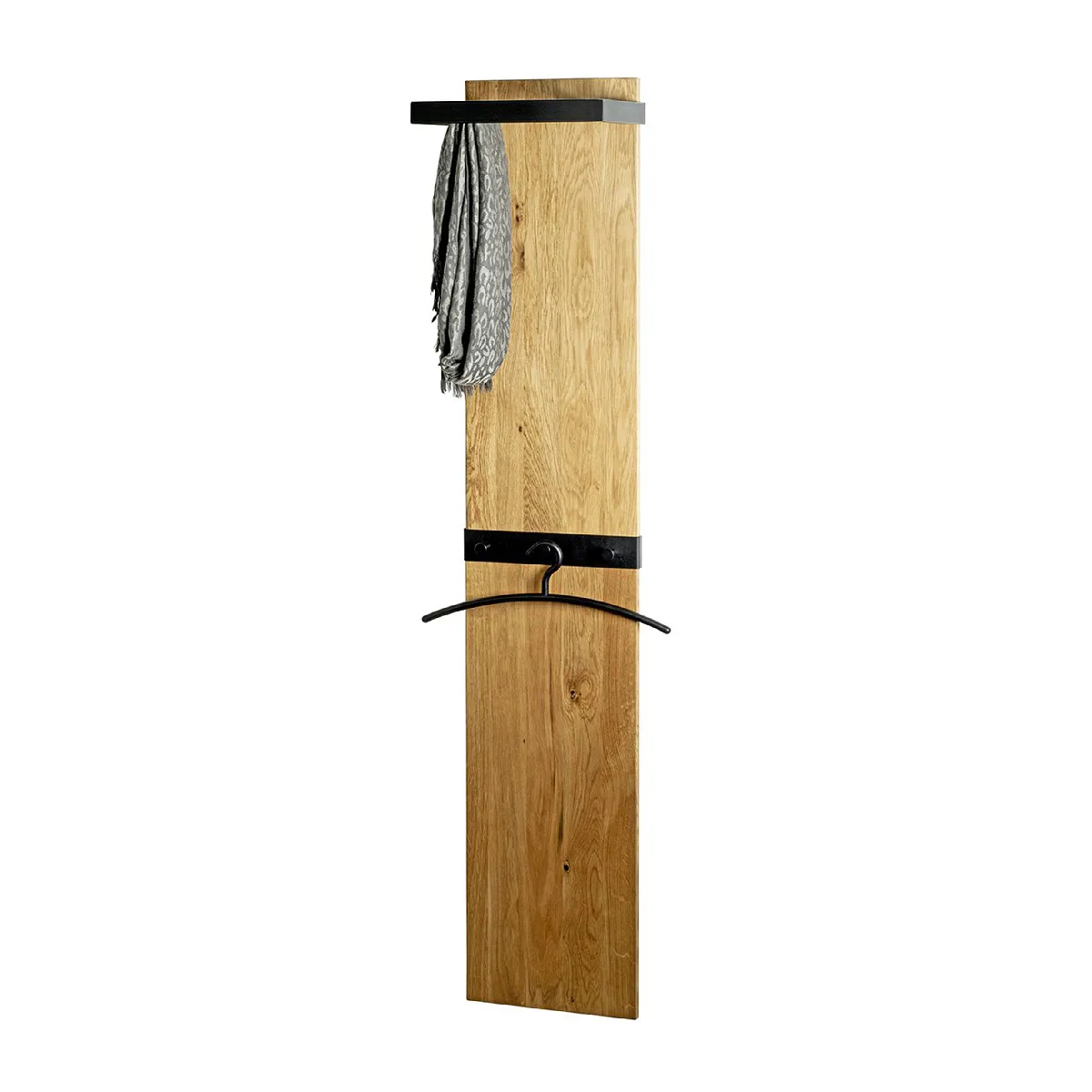 Garderobe Murale Chêne et Métal - pegane